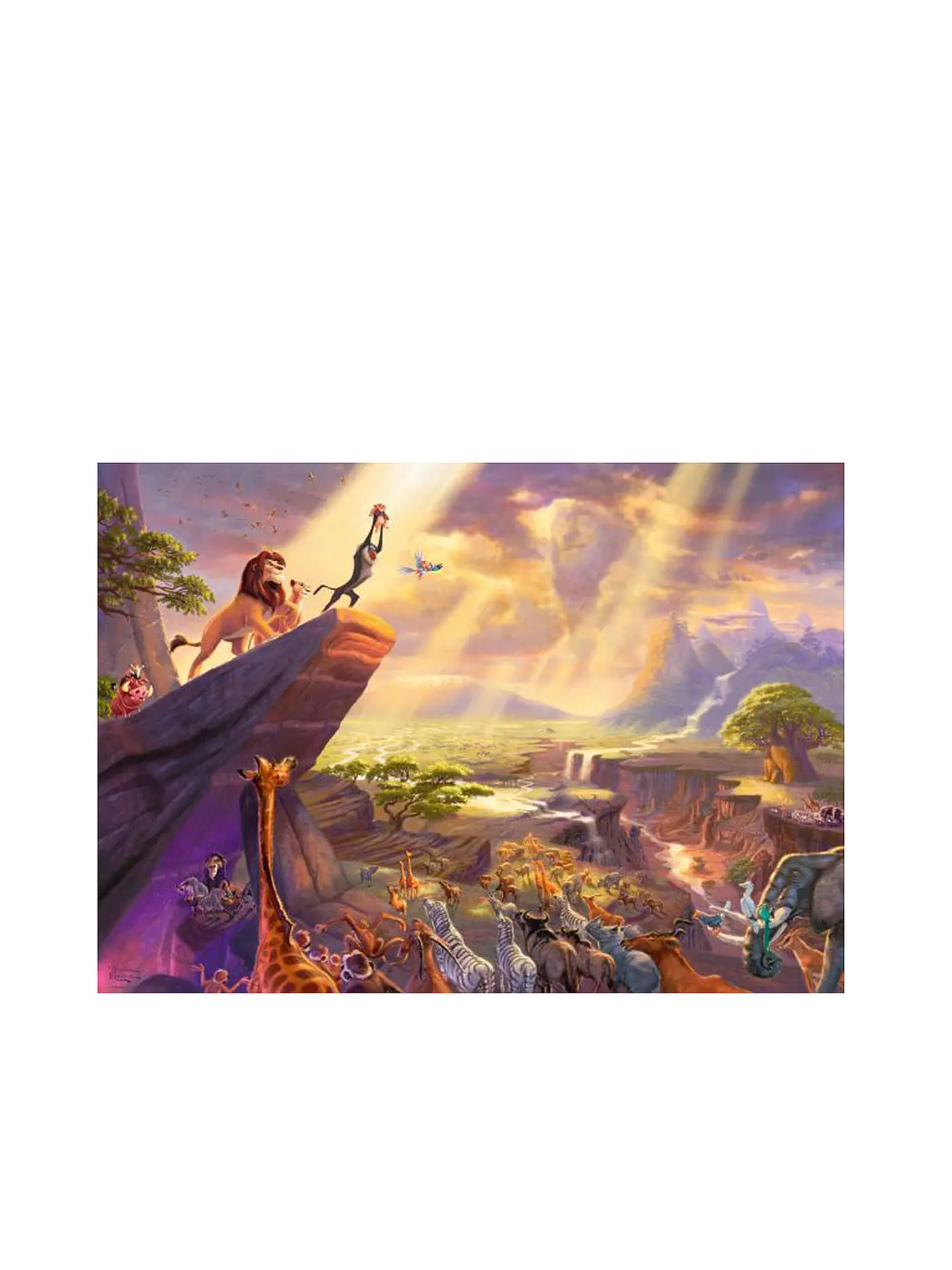 SCHMIDT-SPIELE | Puzzle - Thomas Kinkade Studios: Disney Dreams Collection - König der Löwen 1000 Teile | 